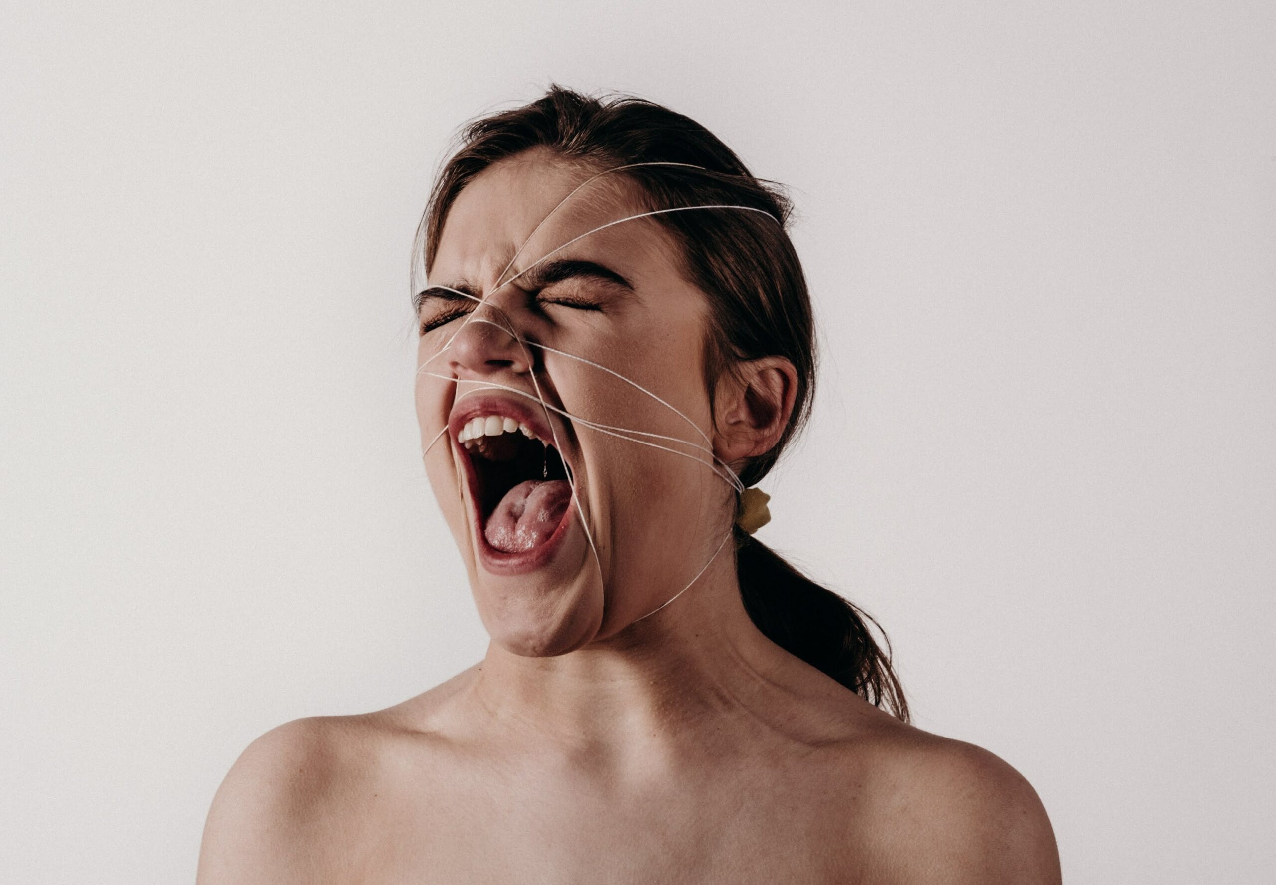 why do i get triggered so easily a picture of woman screaming